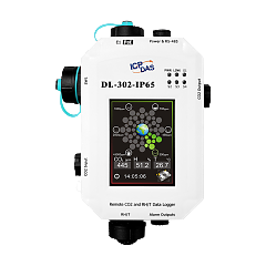 Датчик температуры, влажности, точки росы и концентрации CO2 с функцией регистрации данных DL-302-IP65 CR