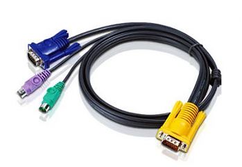 Кабель KVM Cable PS/2 - 1.8M D-Sub 15 pin to VGA, PS/2 Keyboard / Mouse Cable