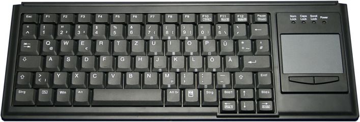 Клавиатура промышленная TKL-083-TOUCH-KGEH-BLACK-PS/2-US/CYR (KL23201)